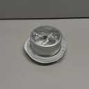 TURvent 4 inch White Metal Diffuser  Adjustable Vent for Wall  Ceiling Duct Cover  Supply Air Valve  Round Ventilation Covers for Bathroom Kitchen Garage