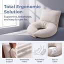 Wedge Pillow Set for After Surgery, Bed Wedge Pillow for Headboard