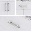 10 Pack 5 Inch(128mm) Brushed Satin Nickel Kitchen Cabinet Handles, Cabinet Pulls, Drawer Handles, Dresser Pulls