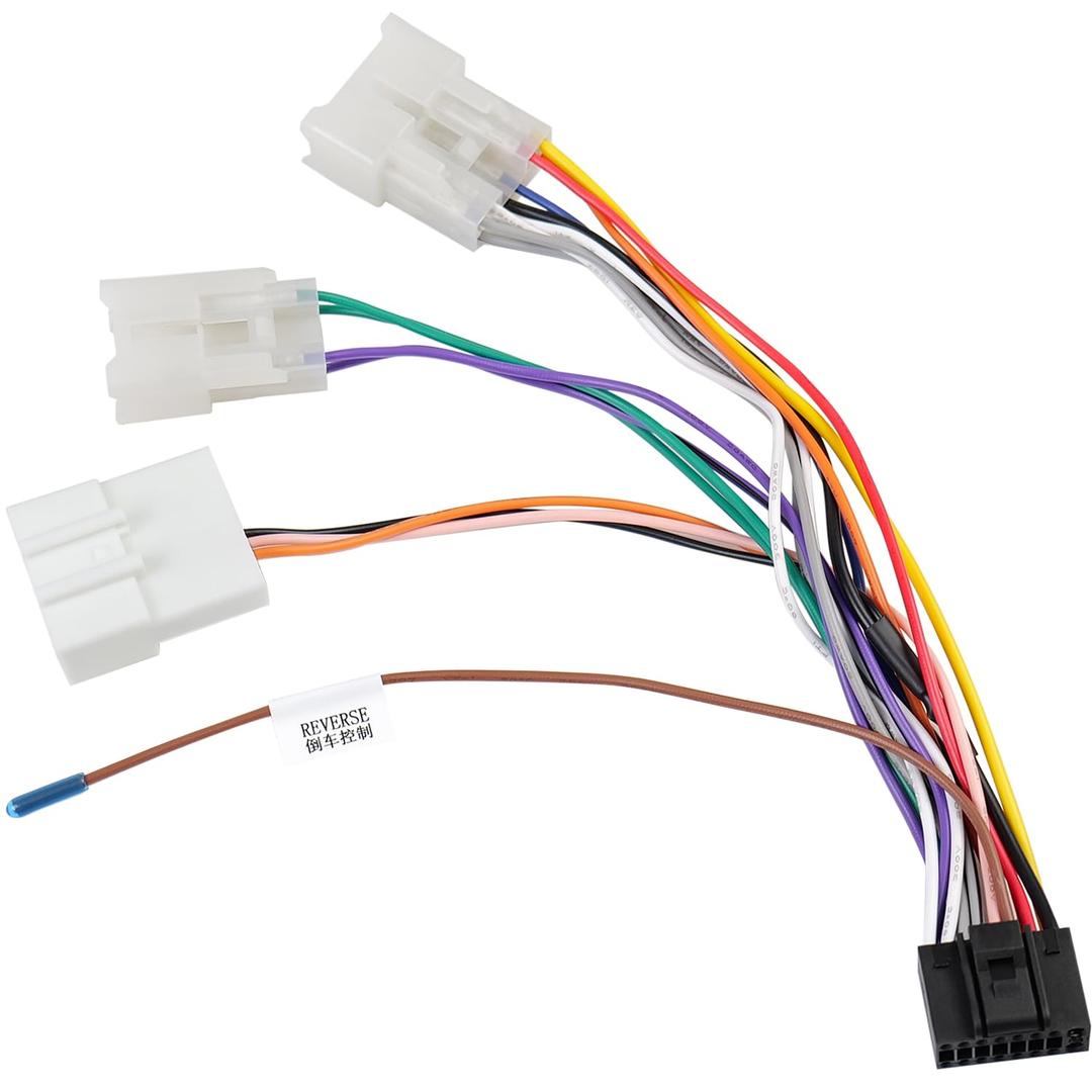 Car Stereo Harness Adapter for Toyota Highlander RAV4 Camry Corolla Land FJ Cruiser Vios Yaris Radio Wiring Harness Cable No JBL Amplifier & Canbus