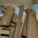 3 Tier Fruit Basket For Counter, Large Capacity Fruit Storage Countertop, Fruit Holder, Wooden Pantry Organizers and Storage, Kitchen Countertop Organizer With Two Banana Hangers (Walnut)