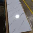 Tribesigns 55.12-Inch Bar Table, Modern Counter Height Pub Table with a Faux Marble Tabletop, Rectangular Home Coffee Bar Unit for Kitchen, Dining Room, Living Room, Balcony, Basement, Walnut & White