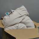 Bedsure Beige Oversized King Size Comforter Set - 4 Pieces Pinch Pleat Bed Set, Down Alternative Bedding Sets for All Season, 1 Comforter, 2 Pillowcases, 1 Decorative Pillow