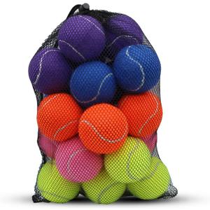 Tennis Balls, 20 Pack Training Tennis Balls,High Elasticity Practice Tennis for Beginner, Exercise Playing Balls for Pet Dog (Multicolour)
