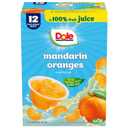 Dole Fruit Bowls Mandarin Oranges in 100% Juice Snacks, 4oz 12 Total Cups, Gluten & Dairy Free, Bulk Lunch Snacks for Kids & Adults, Best By: 02/25/2026