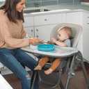 Chicco Polly Space-Saving Foldable High Chair with Easy-Clean Seat Pad, High Chair for Babies and Toddlers with Multi-Position Recline and Height Adjustment, for Children up to 40 lbs., Taupe/Beige
