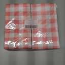 Pink Gingham Napkins Disposable Rectangle: 100PCS Checkered Paper 15.7x11.8 Inch for Dinner Party