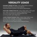 Invincible Fitness 17'' EPP Foam Roller for Deep Tissue Massage – Enhance Recovery, Relieve Pain, and Boost Mobility for a Stronger, Healthier You (Black)