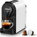CHULUX Mini Espresso Machine for Nespresso Pod, 20 Bar Single Serve Coffee Maker, 1400W, White