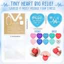 Arrowbash 20 Set CNA Week Gifts Bulk Nurses Gifts Heart Stress Balls with Nurses Appreciation Card for Nurse Practitioner Employee Coworker Medical Staff Team Graduation