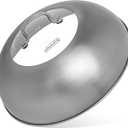 YOSUKATA Wok Lid 13.6 Inch - Premium Stainless Wok Cover with Tempered Glass Insert Steam Holes - Dishwasher-Safe Lid for 14-Inch Wok - Chees Melting Dome for Griddle (34.5 cm)