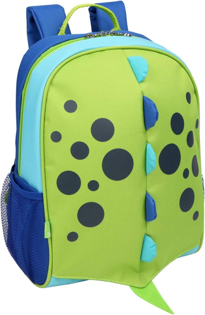 Yodo Little Kids School Bag Pre-K Toddler Backpack - Name Tag and Chest Strap (Dinosaur-safer Reflective Ridge)