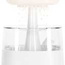Rain Cloud Humidifier Water Drip with Adjustable LED Lights White Noise Humidification Desk Fountain Bedside Sleeping Relaxing Mood with Charger Adapter(White)