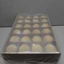 Hollowfly 48 Pcs Velvet Christmas Balls Bulk 3.15 Inch Flocked Ball Ornaments Xmas Plastic Decorative Hanging Ornaments for Holiday Party Christmas Tree Decorations