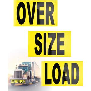 Oversize Load Signs for Trucks, Magnetic Oversized Warning Sign Professional Wide Load Sign for Safe Hauling 12" x 60"