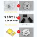 4.92'' LED Ceiling Fan Light Retrofit Kit, 18W Flush Mount Ceiling Light Replacement, 3CCT (3000K/4000K/6000K) Dimmable, for Hampton Bay, Harbor Breeze, Flush Mount Ceiling Lights