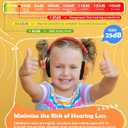 PROHEAR 032 Kids Ear Protection Ear Muffs for Noise Reduction, 25NRR Noise Cancelling Headphones for Kids,Toddlers, Autism, Sensory Use, Hearing Protection Orange