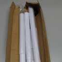 Sliding Door Security Bar, 17.1-51" Adjustable Lock Bar with Rubber Tips, 1.25" Thickened Metal for Sliding Window & Door, White, Fortify Your Home Entry Points