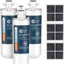 Crystala Filters Replacement for LG LT700P/ADQ36006101 Water Filter, NSF 42 Compatible with Kenmore Clear 9690, 469690, ADQ36006101, ADQ36006102, LFX28968ST & LT120F, 3 Packs