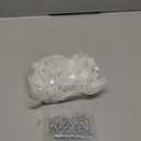 Hicarer 50 Pack R-Type Cable Clip Wire Clamp, Nylon Screw Mounting Cord Fastener Clips with 50 Pack Screws for Wire Management (White, 1 Inch)