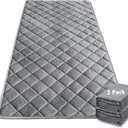 Guinea Pig Bedding, 49x24IN 2Pack Fleece Cage Liner, Easy Clean & Super Absorbent & Odor Control & Waterproof & Reusable Washable Guinea Pig Liner, Pee Pad Mat for Small Animal, Rabbit, Bunny (Gray)