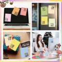 Eersida 24 Sets/48 Pcs Valentines Day Employee Appreciation Gifts Bulk Funny Animals Sticky Notes 30 Sheets of Each and 24 Pens with Organza Bags Back to School Gifts for Office Teacher Students