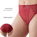Wacoal Women's Retro Chic Hi-Cut Brief Pant (Red, XXL)