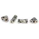 2 x 3mm to 3mm Rotatable Universal Steering Joint Shaft Coupling Connector L23x D9 with Screws with Wrench, 4pcs/Pack (Size: 3mm to 3mm)