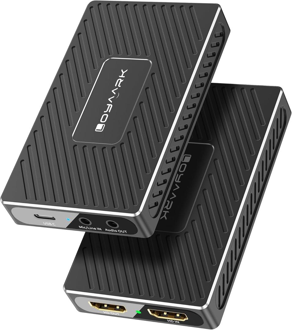 4K HDMI Capture Card for Streaming & Recording, USB 3.0 Video Capture Device Compatible with PS5, Xbox, Nintendo Switch, OBS, Twitch, YouTube