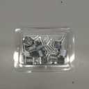 20 Pieces Adjustable Steel Pilaster Shelf Clips Support, Shelving Bracket Clips for Metal and Wood Shelves, Silver