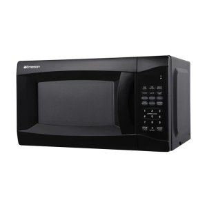 Emerson MW7302B Compact Countertop Microwave Oven with Touch Control, LED Display, 700W, 10 Power Levels, 6 Auto Menus, Glass Turntable and Child Safe Lock, 0.7 Cu., Ft. Black