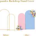 Pink Blue Arch Backdrop Cover Set of 2 Gender Reveal Arch Covers Stretchy Backdrop 7.2 and 6ft Spandex Balloon Arch Stand Covers for Baby Shower Boy or Girl Birthday Party Banquet Photo Background
