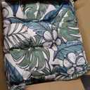 Outdoor High Back Chair Cushions Set of 2, Water-Resistant Chair Cushions for Patio Home Garden, Replacement Rocking Chair Cushion with tie 22" W x 20" D, Tropical Paradise
