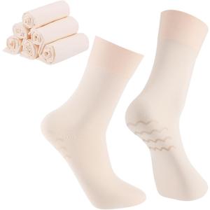 Twistover 5 Pairs Dance Non-slip Sock with Spin Spot Thin Sheer Ballet Dance Seamless Tight Sock for Women Girl Dancer