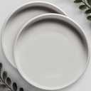 Willowy 12 inch Matte White Ceramic Plant Saucer (2 Pack) - Drip Trays for 9-12 Inch Planters - Saucers for Indoors - Trays for Pots - Pot Saucers - Water Tray - Plant Dish Saucer