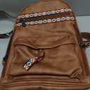 FADEON Small Backpack Purse for Women Designer PU Leather Roomly Mini Backpacks Multi Pocket Fashion Shoulder Backpack