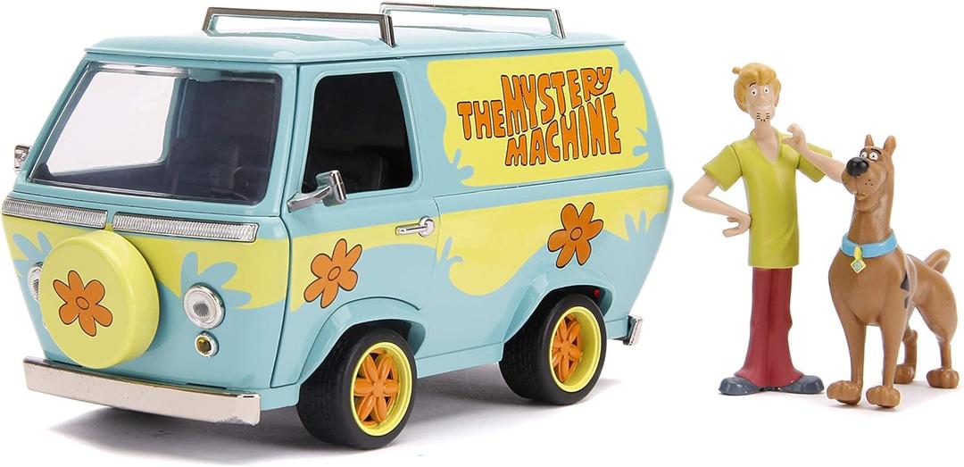Jada Scooby Doo 1:24 Mystery Machine Die-Cast Car & Scooby and Shaggy Figures