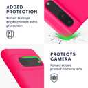 kwmobile Case Compatible with Google Pixel 7 Case - TPU Silicone Phone Cover with Soft Finish - Neon Pink