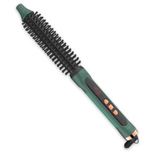 Mini Thermal Round Brush, 1/2 Inch Barrel Volume Heat Styling Brush for Men and Women Short Thin Curly Straight Hair, Heated Curling Iron,12 Temperature Setting (1.1 Inch with Bristles) (0.5 Inch Barrel)