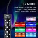hygger 24/7 Mode Submersible Aquarium LED Light, Full Spectrum Hidden Fish Tank Light with 3 Rows Beads 7 Colors Auto On Off Sunrise-Daylight-Moonlight, Adjustable Timer Brightness