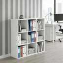 9-Cube Storage Organizer, Reversible Bookcase Shelf, Open Cube Bookshelf, Large Modern Storage for Living Room, Bedroom & Office, White