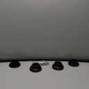 Black Curved Shower Curtain Rod Curved Shower Rod 50-72 Inch Adjustable Round Shower Curtain Rod Heavy Duty Tension Curved Shower Rod for Bathroom Non-Slip Rustproof Matte Black