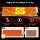 FYY Extra Long Warming Mat for Food, Rapid and Full Surface Heating Gray | 6 Temp Settings, 6H Timer, Rollable Portable Silicone Electric Food Heating Mat for Countertop Party Buffet, Keep Meal Warm