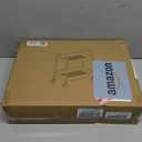 2 Tier All-Metal Rolling Cart, Rolling Storage Cart with Handle and Locking Wheels Kitchen Cart Laundry Office Bathroom Storage Organizer Cart, White