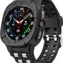 T-ENGINE Watch Band Compatible with Samsung Galaxy Watch 7 Ultra 47mm Band with Case,Rugged Galaxy Watch Ultra Band with Protective Case (Black)