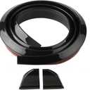 Spoilers for Cars, 3D Rubber Car Rear Spoiler Roof Lip Kit, Trunk Spoiler Trim Strip, Punch-Free Roof Spoiler Wing Sticker for Car Decorations, Automotive Exterior Accessories (Black)