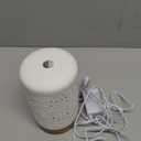 Earnest Living Essential Oil Diffuser White Ceramic Diffuser 100 ml Timers Night Lights and Auto Off Function Home Office Humidifier Aromatherapy Diffusers for Essential Oils