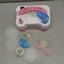 Balloon Pump Electric Party Decorations - Electric Balloon Pump for Balloon Arch Kit, Portable Dual Nozzle Balloon Inflator (Pink)