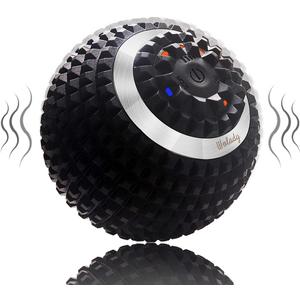 Vibrating Massage Ball 4-Speed High-Intensity Fitness Yoga Massage Roller, Relieving Muscle Tension Pain & Pressure Massaging Balls (Black)