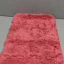 OLANLY Bathroom Rugs Mat 30x20, Extra Soft Absorbent Microfiber Bath Rugs, Rubber Backing, Quick Dry, Machine Washable Bath Mats for Bathroom Floor, Tub and Shower, Home Decor Accessories, Pink